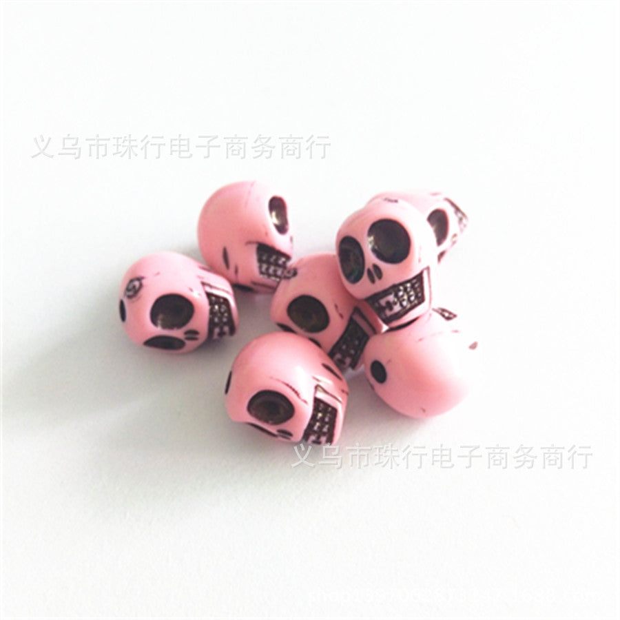 Wholesale 100PCS DIY Plastic/resin Skull and Ghost Beads